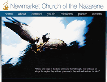 Tablet Screenshot of newmarketchurchofthenazarene.com